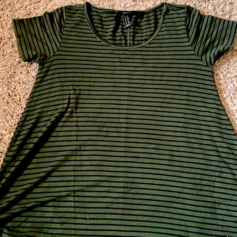 Green stripped blouse